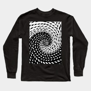 Double spiral whirl yin yang energy balance upside down Long Sleeve T-Shirt